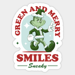 Grinchy Goodness Christmas Sticker